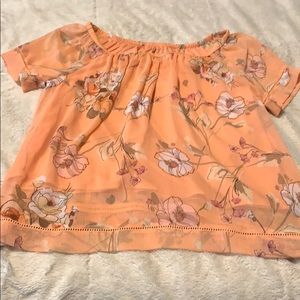 Peachy women’s off the shoulder top
